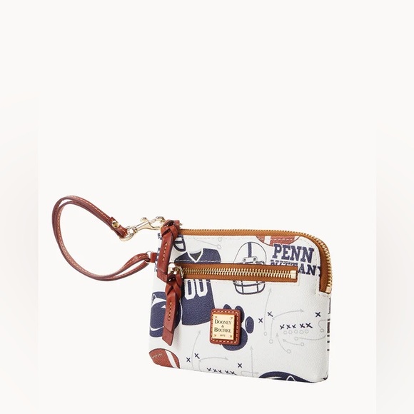 Dooney Bourke 🆕 Penn state Sports Print Wristlet Nittany lions psu proud - Picture 3 of 8